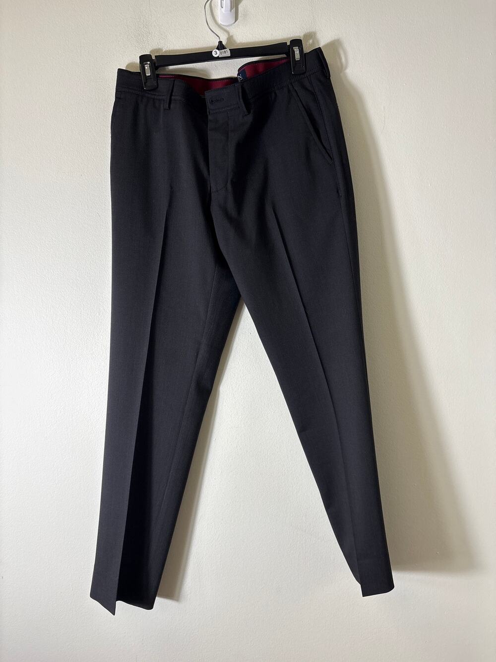 Mens Ballin Atwater Modern Fit Charcoal Slacks Sz 33